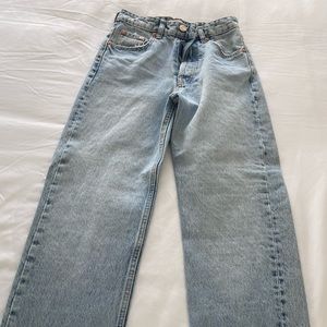 Zara high-waist wide-leg